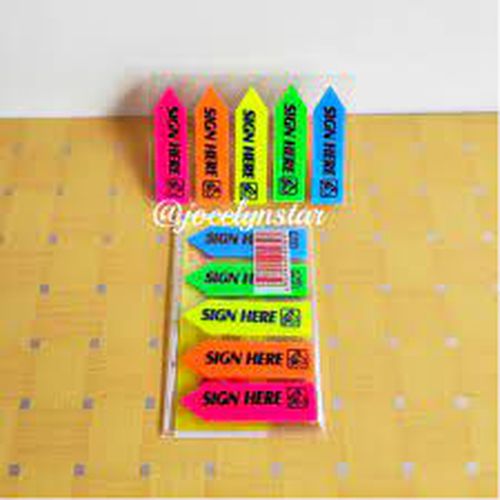 Sticky Notes Sign Here