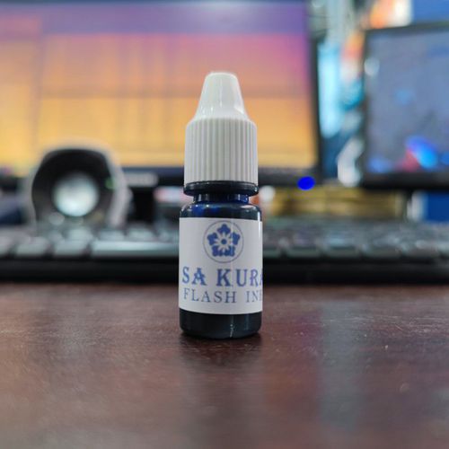 SAKURA STAMP FLASH INK / Tinta Stempel Otomatis - Biru
