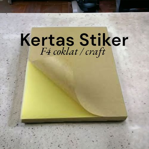 KERTAS STIKER - Coklat Craft