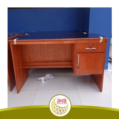 Meja Kayu + Kaca