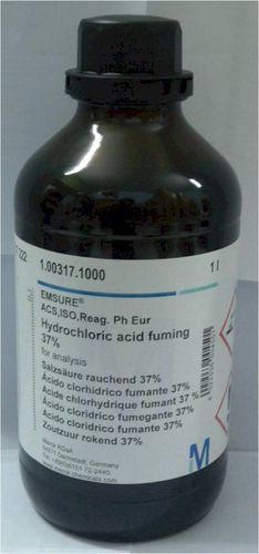 HYDROCHLORIC ACID FUMING 37% FOR ANALYSIS; 1 Liter