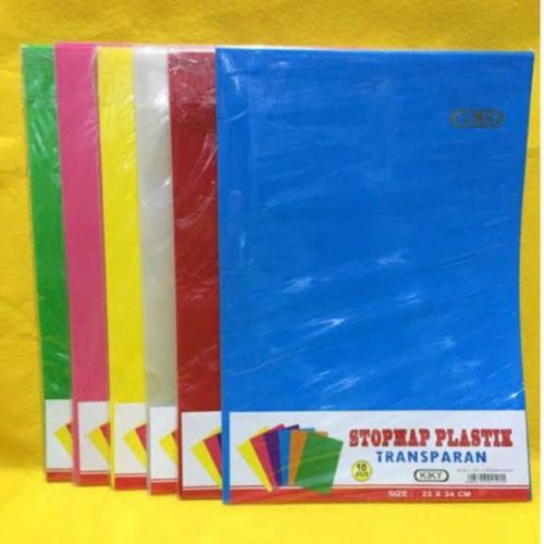 Stop Map Plastik - Merah