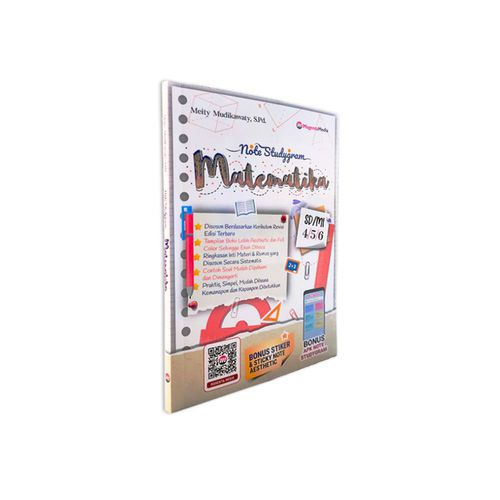 BUKU RUMUS MATEMATIKA SD - NOTE STUDYGRAM MATEMATIKA SD-MI KELAS 4-5-6