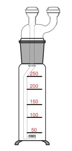 Glass Midget Impinger for gas sampler emisi hcl hf