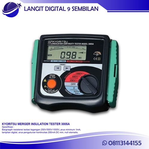 KYORITSU 3005A Megger Digital Insulation Continuity Tester Megger ...