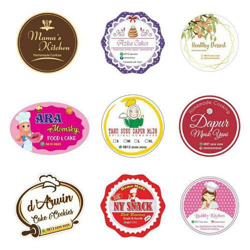 Stiker label barang