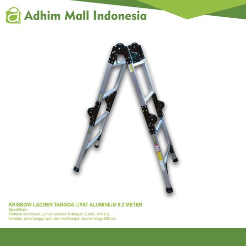 KRISBOW LADDER TANGGA LIPAT ALUMUNIUM 6,2 METER