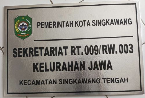 Plang Nama RT