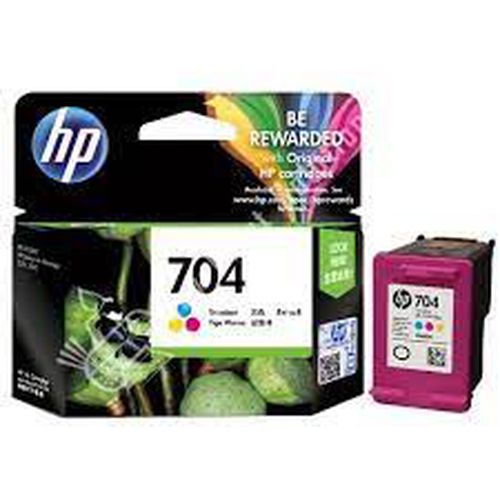 HP 704 Black & Colour Ink Cartridge - Tri-Color