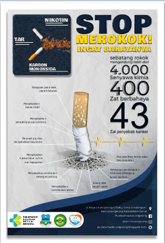 Poster Bahaya Rokok A3