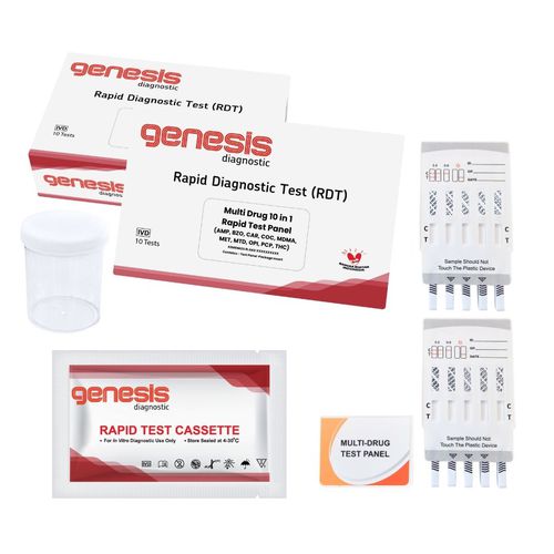 GENESIS DIAGNOSTIC MULTI DRUG 10 IN 1 RAPID TEST PANEL (10/strip)