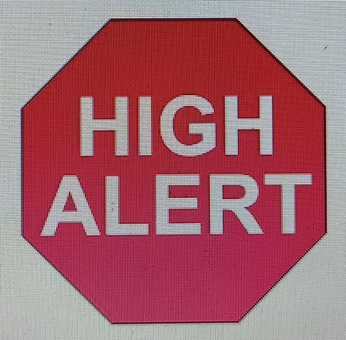 Sticker High Alert