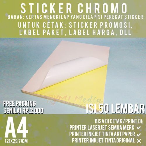 Kertas Sticker Chromo