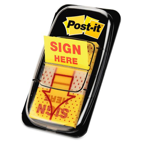 Post It Sign Here