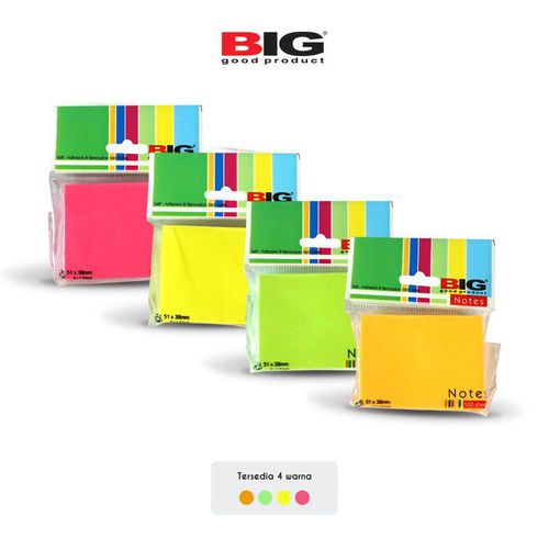 Sticky Notes BIG Post It Memo Tempel Single Color - Pink