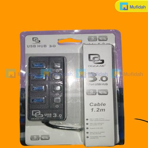 USB HUB 4 PORT + SAKLAR 3,0 DIGIGEAR