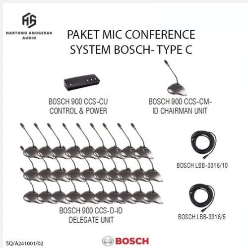 BOSCH PAKET MIC CONFERENCE SYSTEM BOSCH - TYPE C