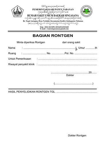 Blanko Rontgen