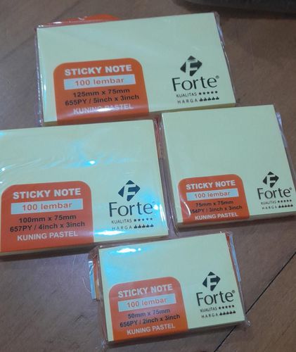 sticky note kuning pastel forte - 3x3