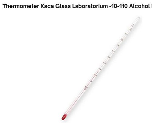 Thermometer Kaca Glass Batang Alkohol (-10 - 110)