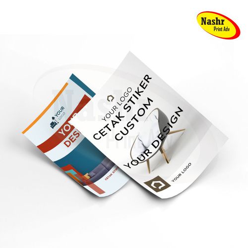 CETAK STIKER CUSTOM UKURAN 8 X 10 CM