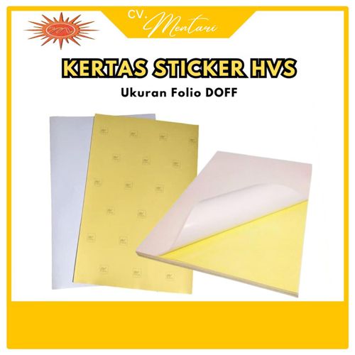 KERTAS STICKER F4 DOFF