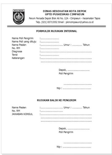 Form Rujukan Internal