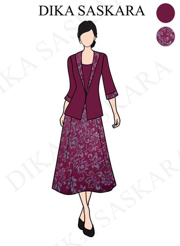 Oneset Blouse & Rok Endek