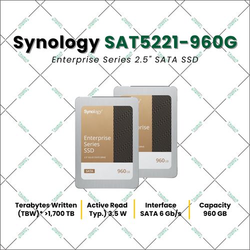 Synology 2.5 SATA SSD 960GB SAT5221-960G - NAS STORE