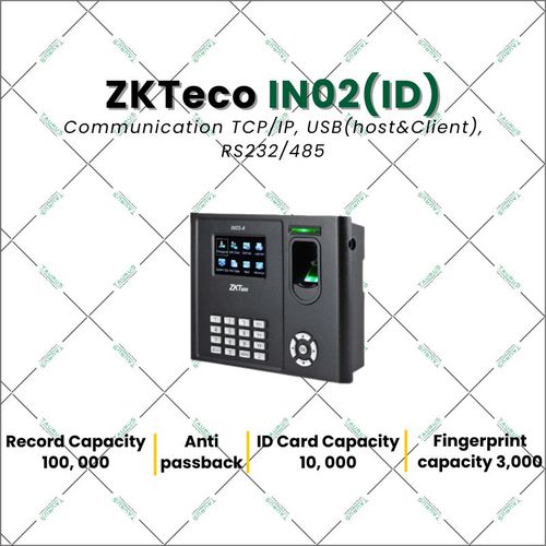 ZKTeco IN02 ID Communication TCP IP, USB host&Client RS232 485