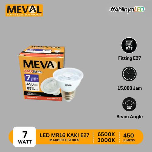 Meval LED MR16 7W - WARM WHITE