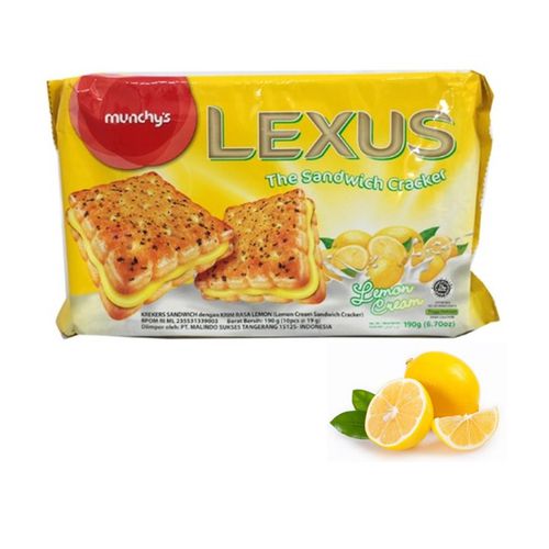 LEXUS BISKUIT CRACKERS 190 GR - - LEMON