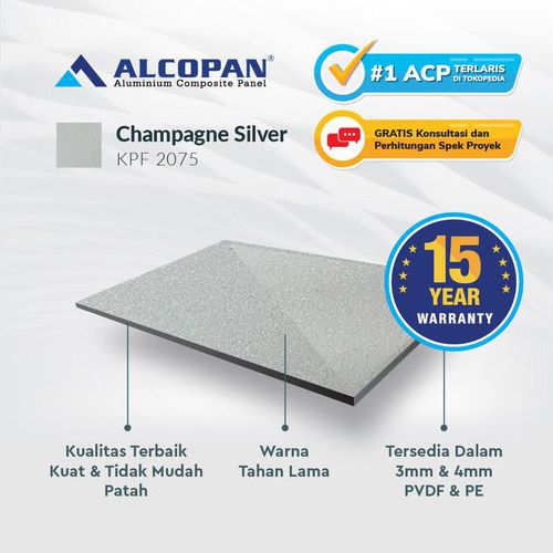ACP Alcopan 4mm PV - aluminium composite panel - Silver
