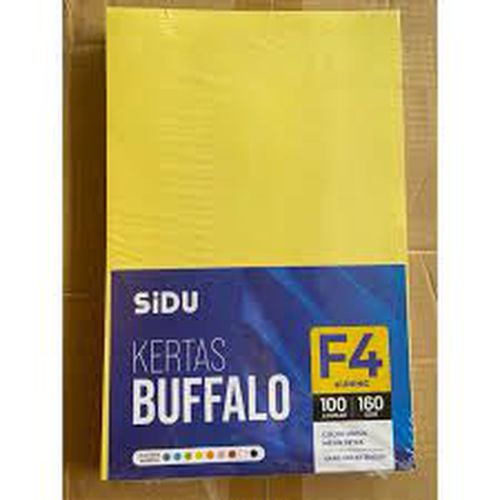 Kertas Buffalo Sidu F4 ( 160 gsm ) - Kuning