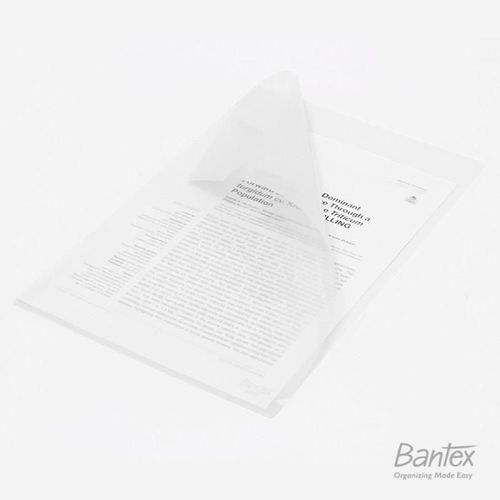 Bantex Map Plastik Dokumen File Bening Sleeve L Folder Folio F4 ISI 20 ...