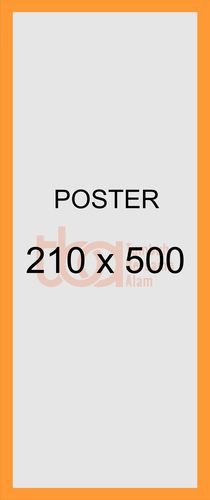 SPANDUK 210 x 500 ( INCLUDE FRAME ) - Multicolor