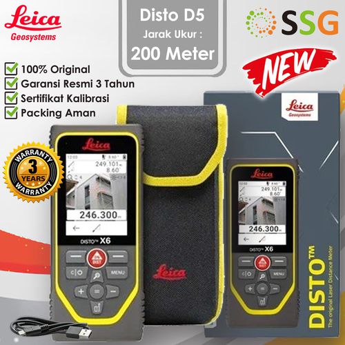 Distometer Leica X6 / Meteran Laser Leica X6 (jarak ukur 250 meter ...