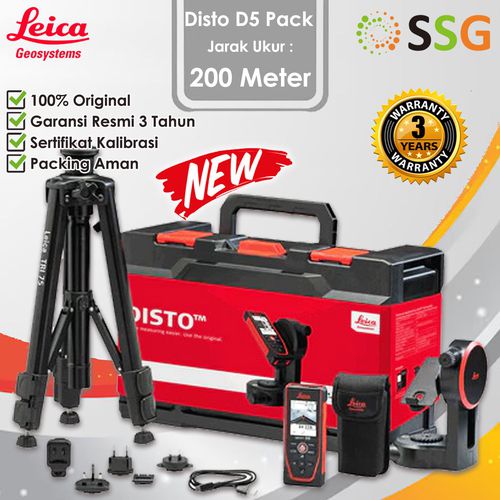 Distometer Leica D5 Package / Meteran Laser Leica D5 Paket Lengkap ...