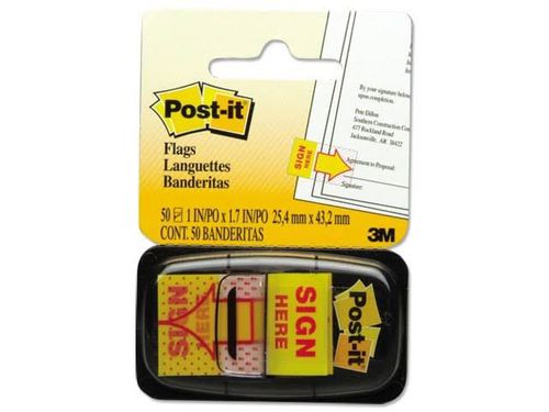 Post-It Sign Here