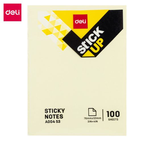 Catatan Tempel/Sticky Notes DELI Ukuran 76 x 101 mm (100 lembar) EA00453