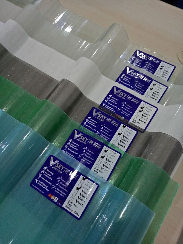 Atap V-Sky FRP Roof Utomo Deck U 575 │ Atap Fibreglass