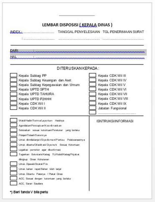 BUKU LEMBAR DISPOSISI