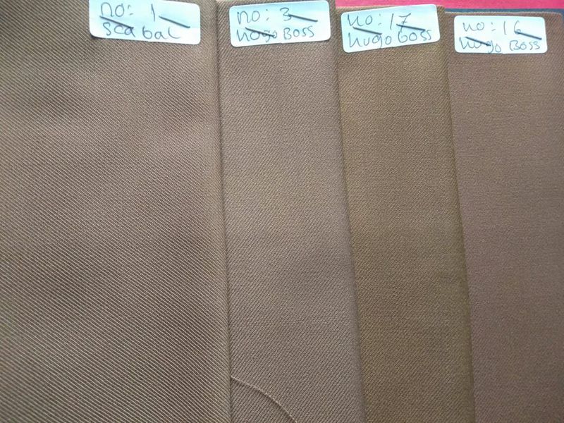 BAHAN KAIN PDH SEMI WOOL WARNA COKLAT KHAKI