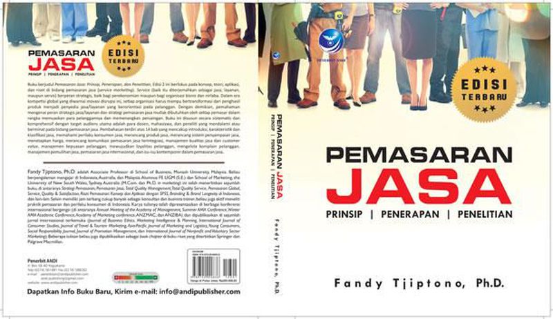 Buku Pemasaran Jasa, Prinsip, Penerapan Dan Penelitian Edisi Terbaru