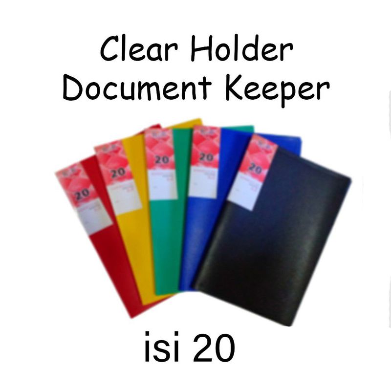 CLEAR HOLDER ISI 20 MAP  PLASTIK 