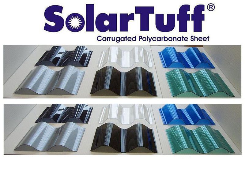 Solartuff Clear panjang 2,4 meter | Atap Polycarbonat Transparan