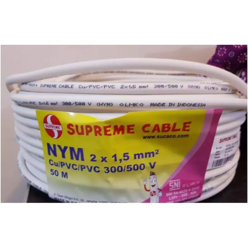  Kabel  NYM Supreme  2 x 1 5 MM 50 Meter