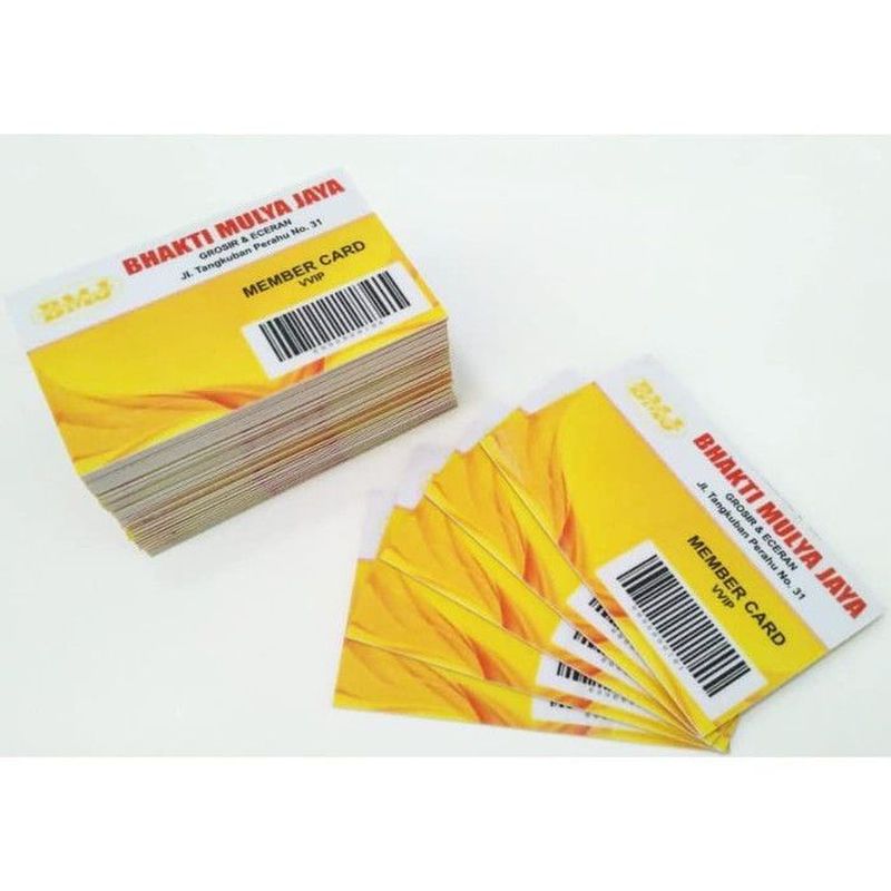 Cetak Print PVC ID Card Name Tag Member Card Full Color