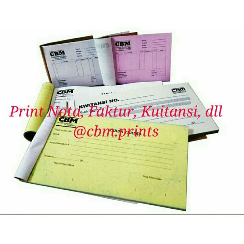 Cetak Print Nota Kuitansi Faktur F 2 Rangkap 2