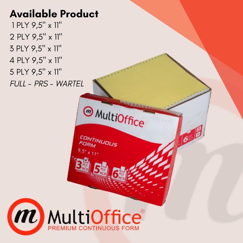 Multioffice Premium Continuous Form 5 Ply PRS